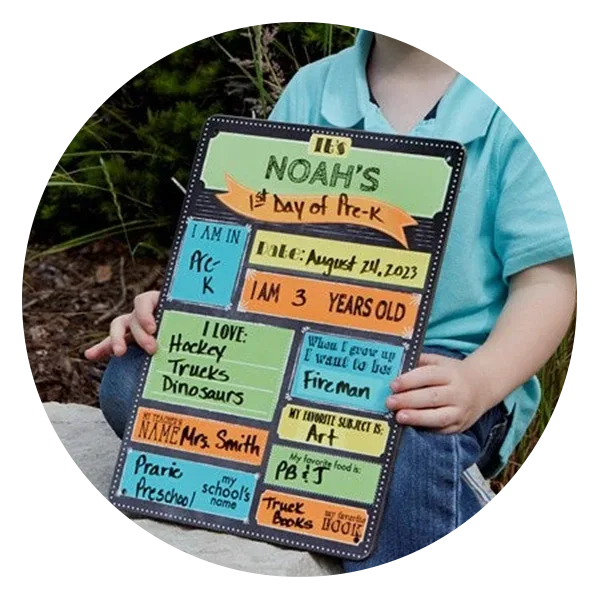Personalization Mall First Day of School Personalized Dry Erase Sign
