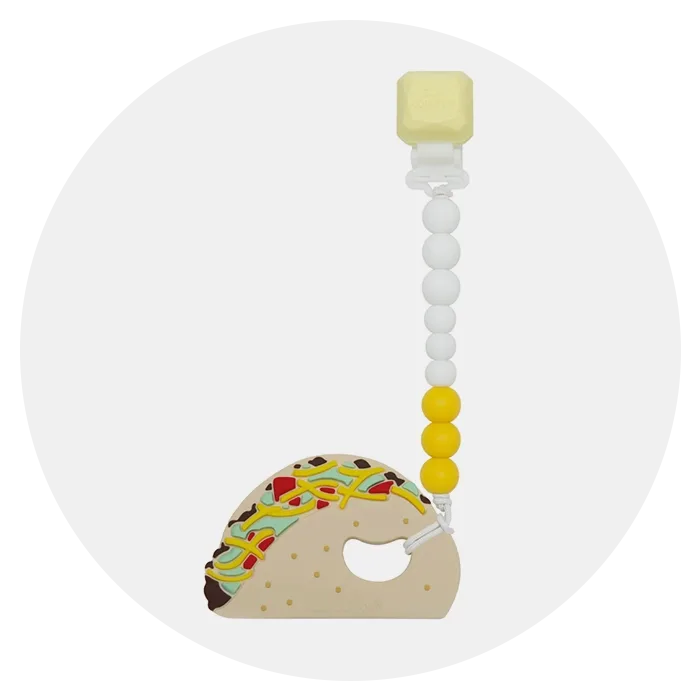 Loulou Lollipop Taco Teether Toy for 1 Year Old