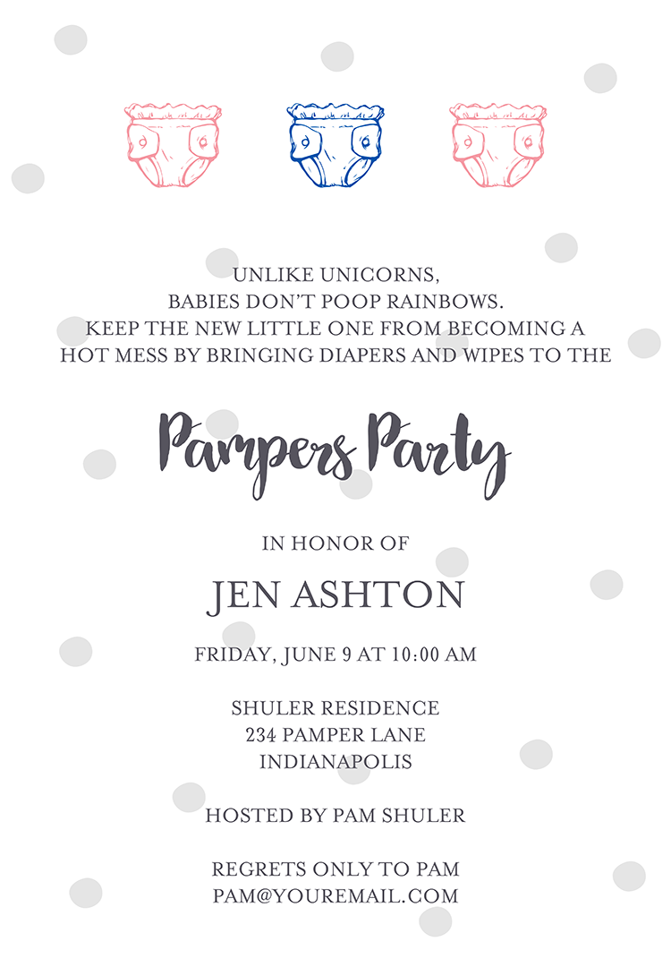 baby shower invite wording for ladies only