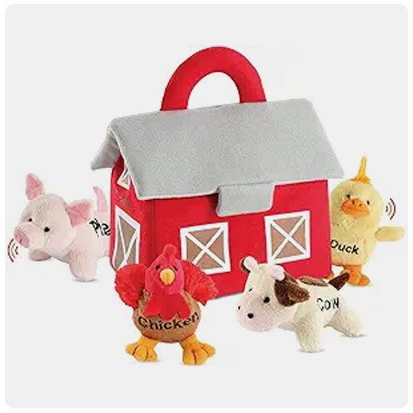 Bundaloo Plush Farm Animal Toys