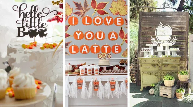 fall themed baby shower ideas