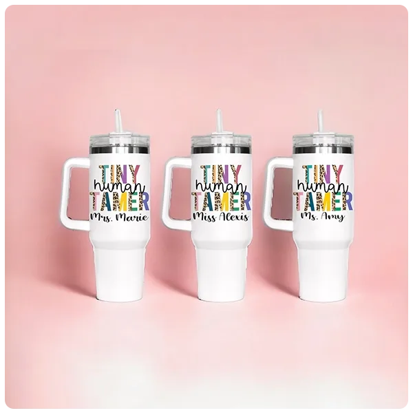 Custom Tiny Human Tamer Tumbler