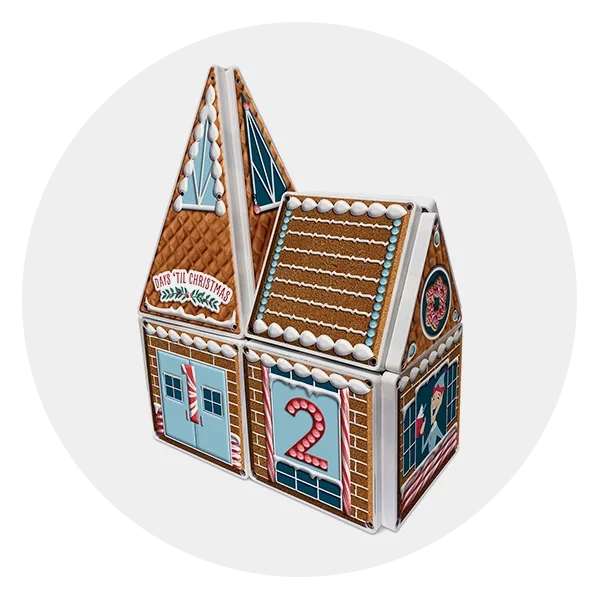 CreateOn Gingerbread Advent Calendar Magna-Tiles Structure Set