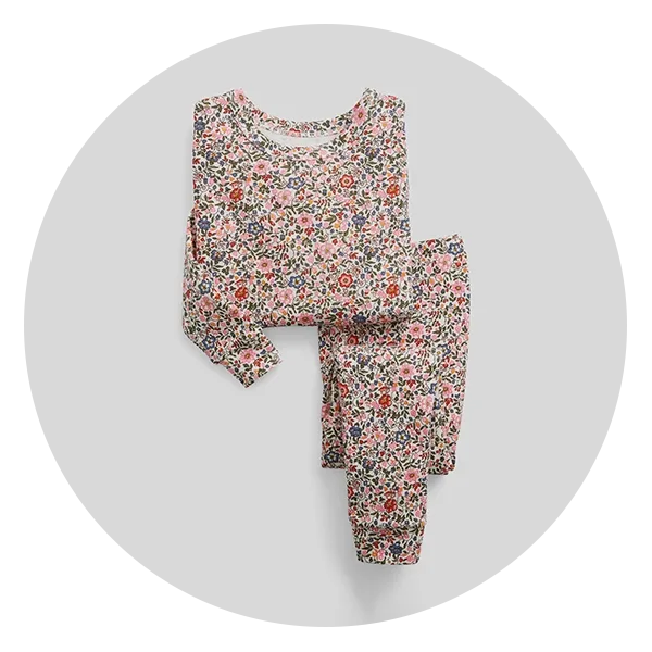babyGap 100% Organic Cotton Floral PJ Set