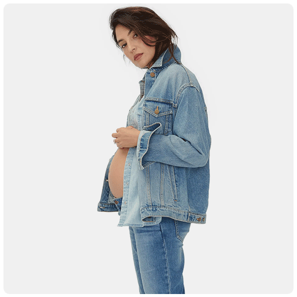 HATCH Collection The Classic Maternity Jean Jacket