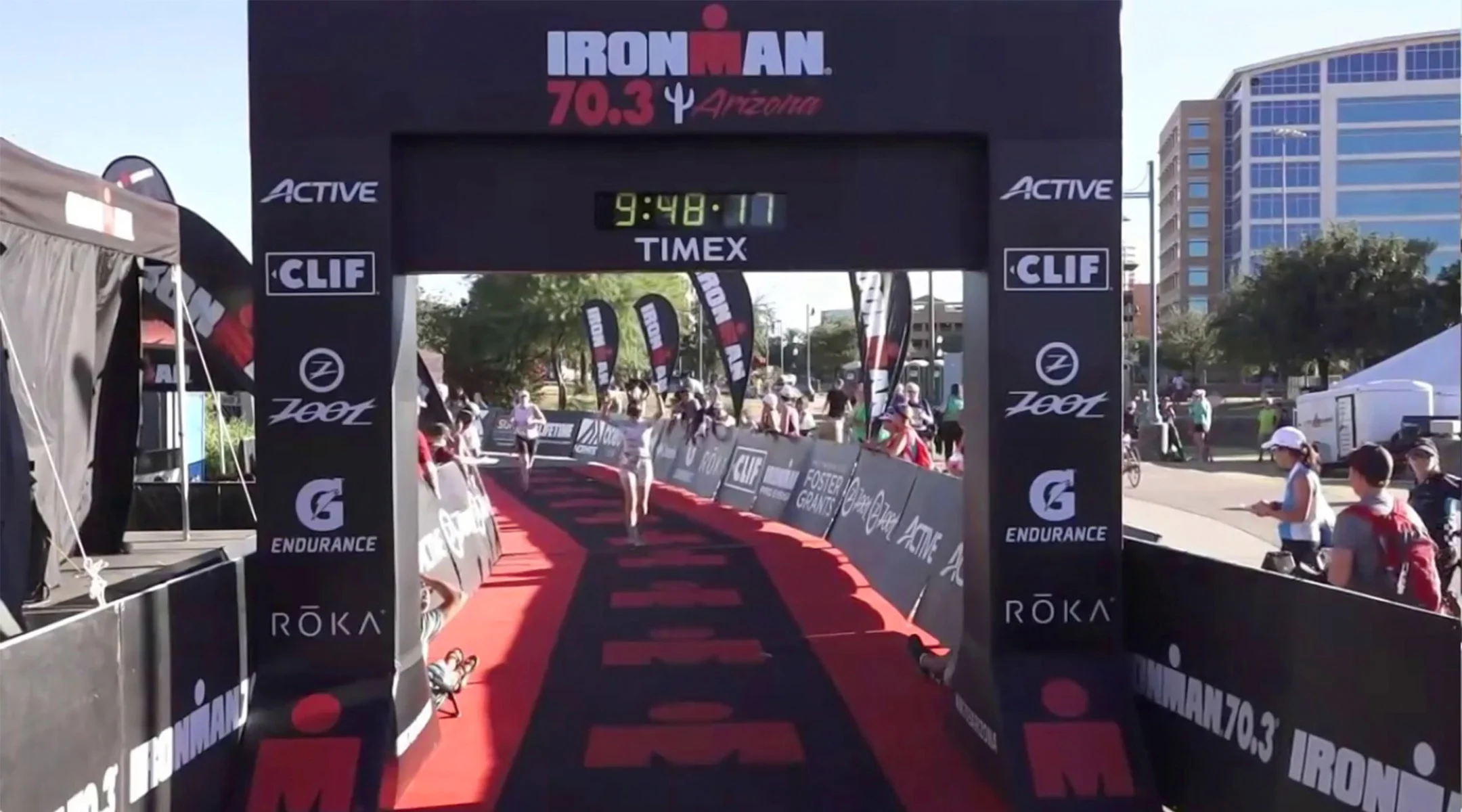 ironman competition finish line in arizona