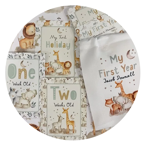 lovedbyJacob Baby Milestone Cards  