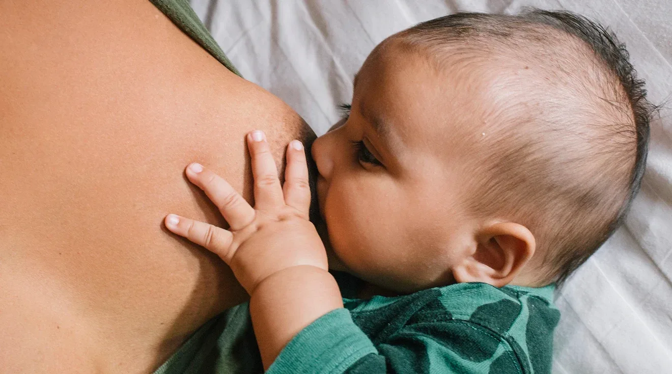 baby breastfeeding 