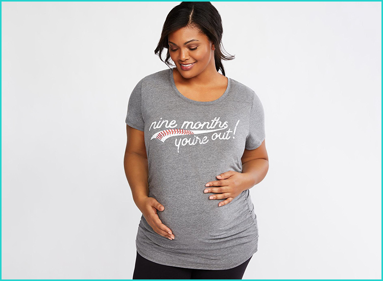 Maternity graphic hot sale tees funny