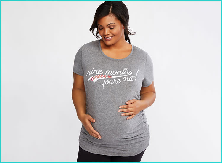 Baseball Maternity Shirt Baseball Belly Shirt Baseball