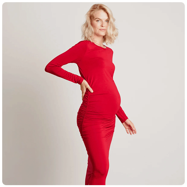 cute maternity dresses for work MARI GABRIEL Women's Maternity Work Dresses Semi Formal 3/4 Sleeves Office Workwear Front Pleated Pregnancy Business Dress Small Black at Amazon Women's Clothing store