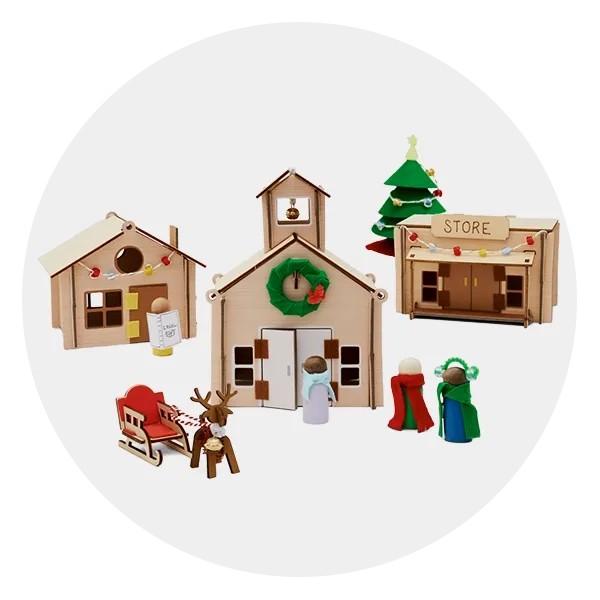 Christmas Village Advent Calendar