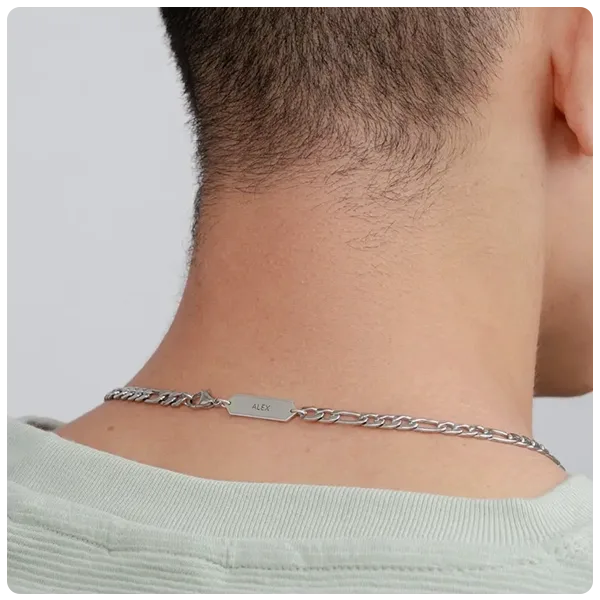 Oak and Luna Figaro Chain Necklace