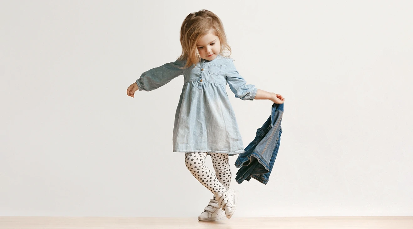 little girl modeling cute clothes