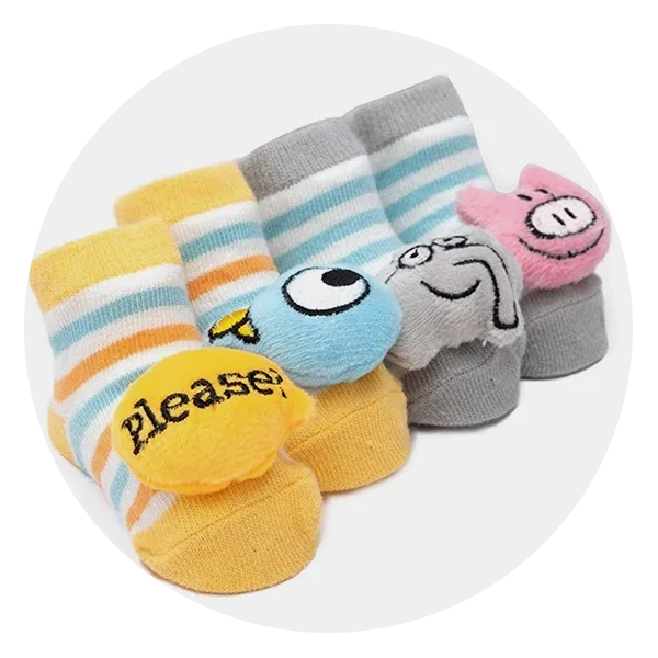 Burt's Bees Baby - Solid & Stripes Organic Cotton Ankle Socks 6 Pack Size 0-3 Months