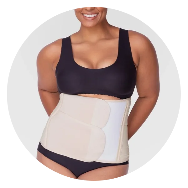 Paz Wean Post Belly Band Postpartum Recovery Belt Girdle Belly Binder,  Cotton
