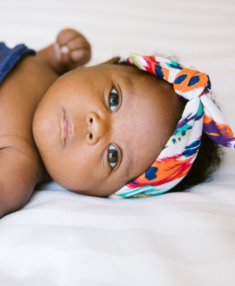 Floral store baby turban