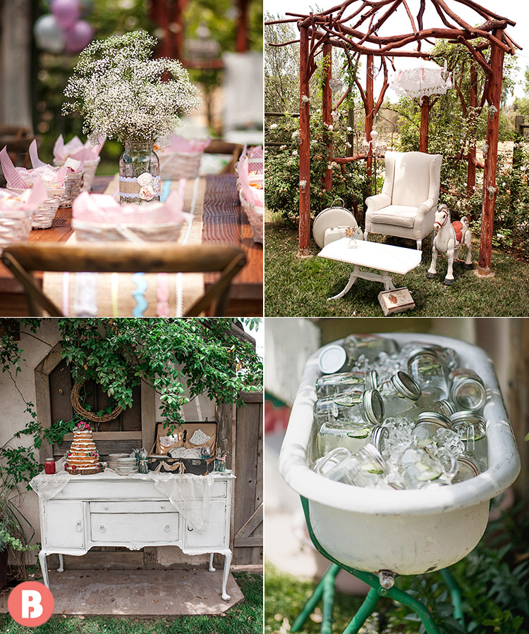 Garden themed baby store shower