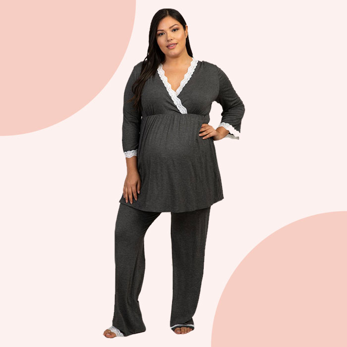 plus size maternity nightgown