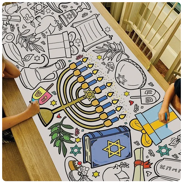 TinyExpressionsStore Giant Hanukkah Coloring Page