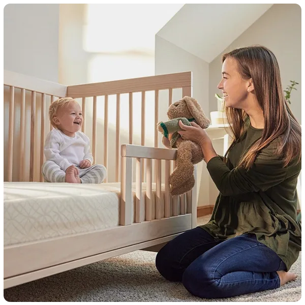 Naturepedic Breathable Organic 2-Stage Baby Crib Mattress
