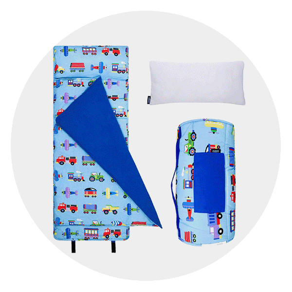 AOLOA Personalized Toddler Nap Mat For Preschool, Custom Name Kids Nap Mat Pillow Cover Nap Blanket Daycare Nap Mat Kindergarten Flower Leopard Design Nap