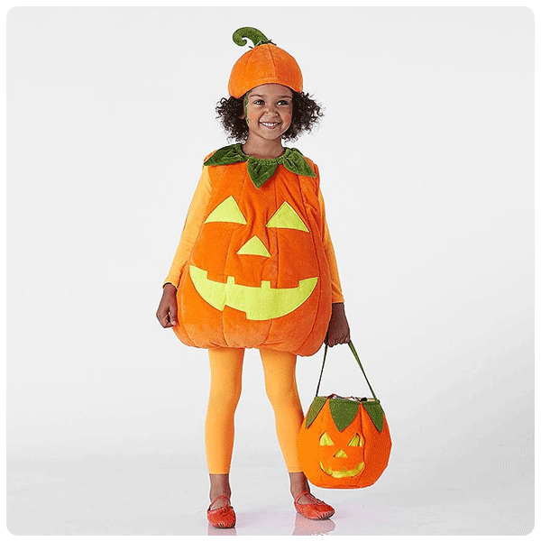 Glow-in-the-Dark Pumpkin Halloween Costume