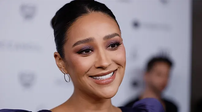 Shay Mitchell smiling at The Daily Front Row's 6th Annual Fashion Los Angeles Awards at Beverly Wilshire