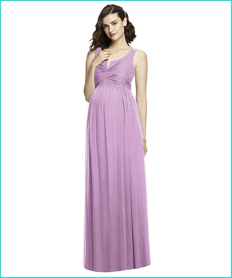 purple maternity bridesmaid dresses