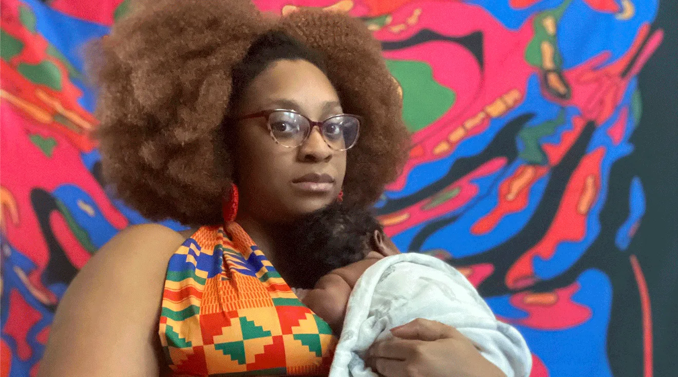 shayla brown and newborn baby