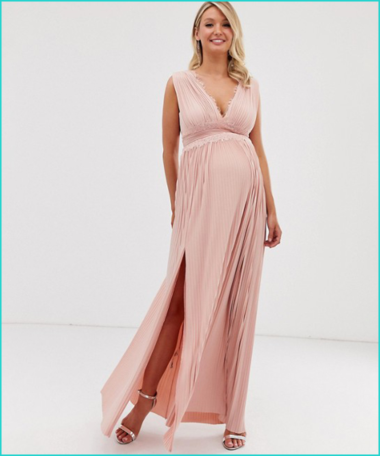 pink maternity bridesmaid dresses