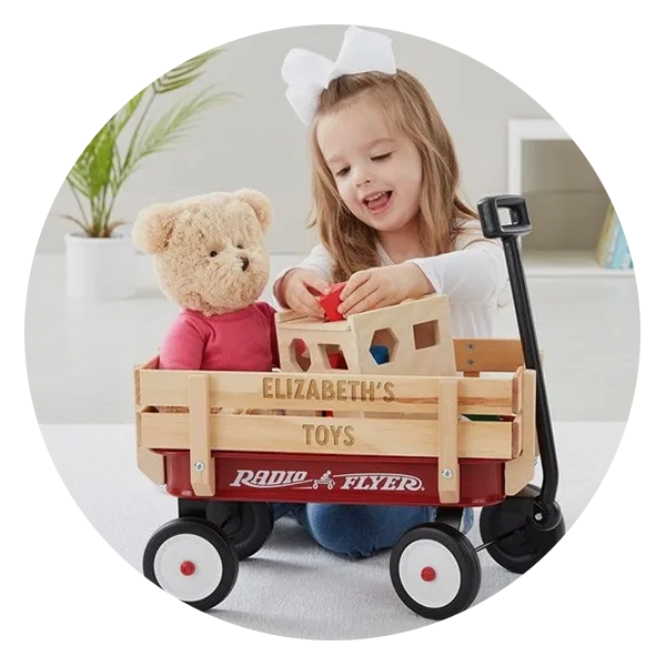 Personalized Kids Radio Flyer Mini Toy Wagon