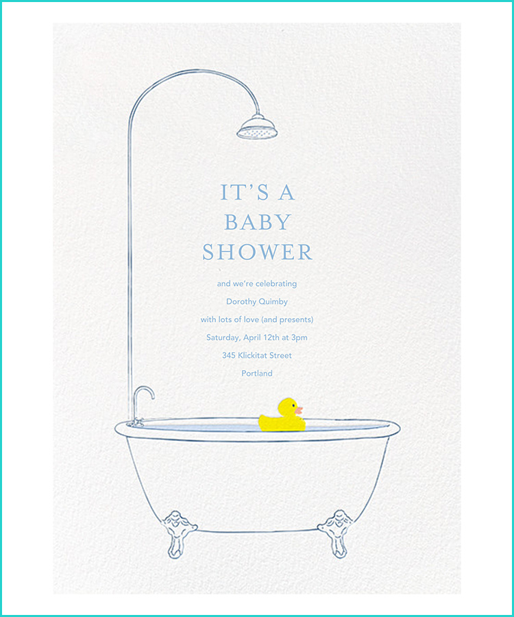 Creative baby shower sales invitations