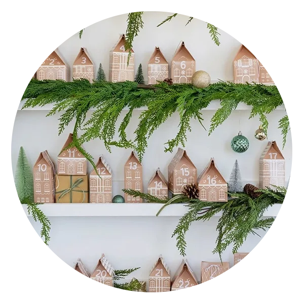 SteshaParty Gingerbread House Advent Boxes