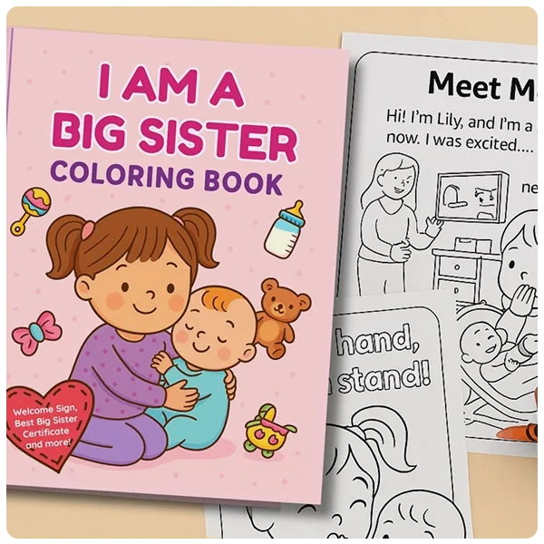 Gracia Anderson I Am a Big Sister Coloring Book