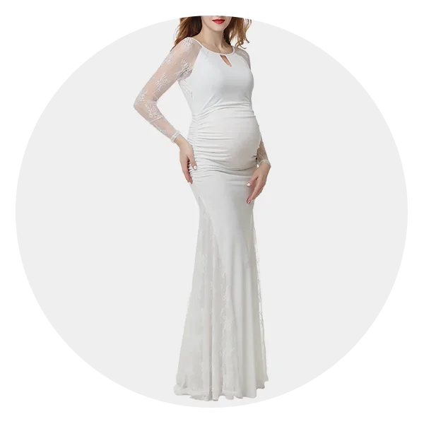 Sexy Lace Maternity Gown - Sexy Mama Maternity