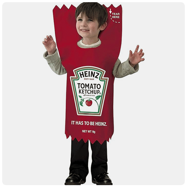 Rasta Imposta Heinz Ketchup Packet Kids Costume