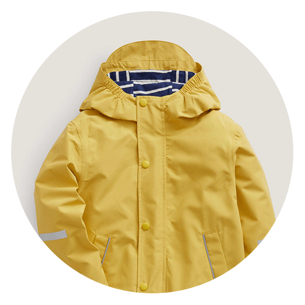 Mini Boden Kids' Waterproof Jacket