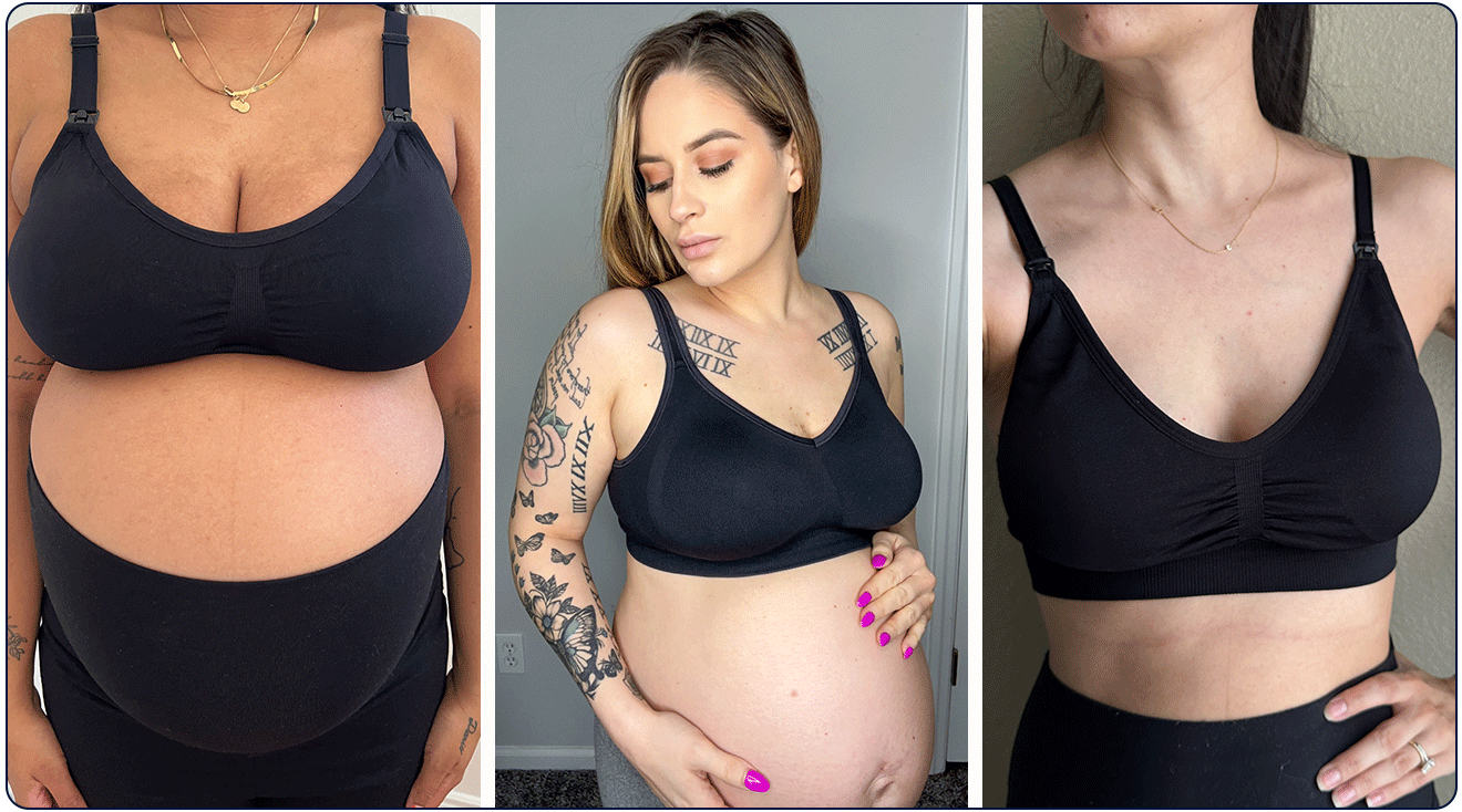 Nursing and maternity bras