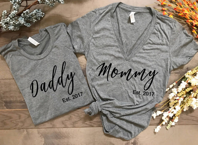 baby announcement onesie new dad reveal pregnant pregnancy stinky dad baby onesie funny baby shower gift Pregnancy announcement onesie