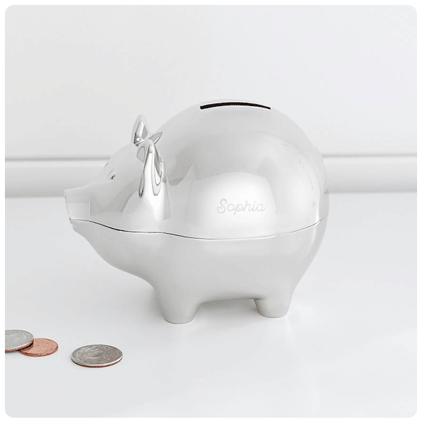 Mark & Graham x pbk Silver Piggy Bank