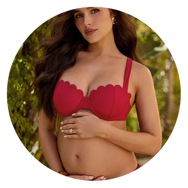 Cupshe Sangria Bliss Bikini Set