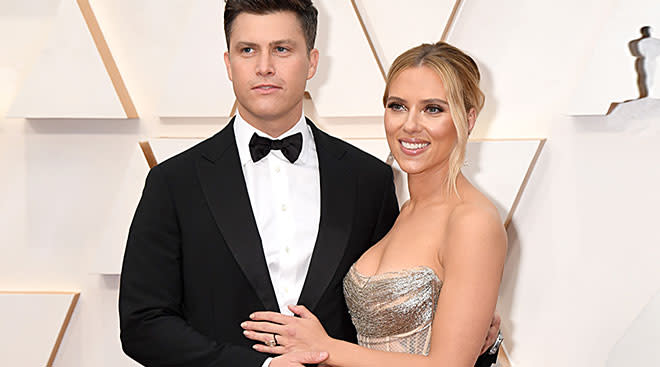 Actress Scarlett Johansson and Colin Jost are expecting first baby. 