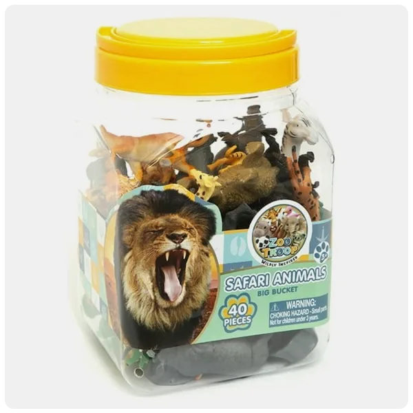 Zoo Troop Big Bucket of Safari Animals Life