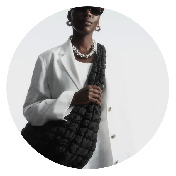 COS Oversized Quilted Crossbody Bag