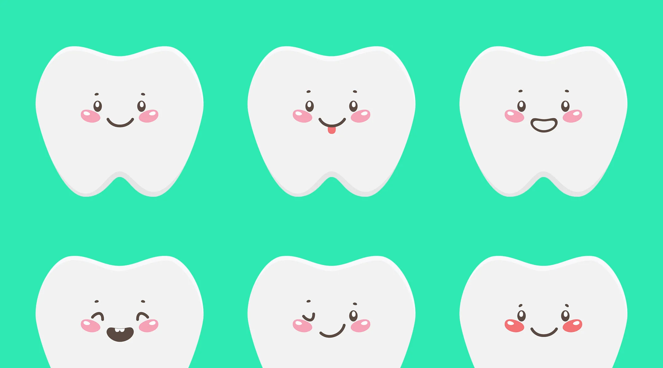 Fun illustration baby teeth