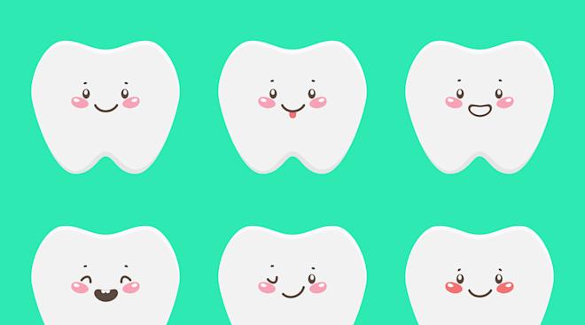 Fun illustration baby teeth
