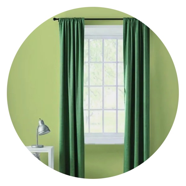 Your Zone Chambray Blackout Window Curtain Panel Pair
