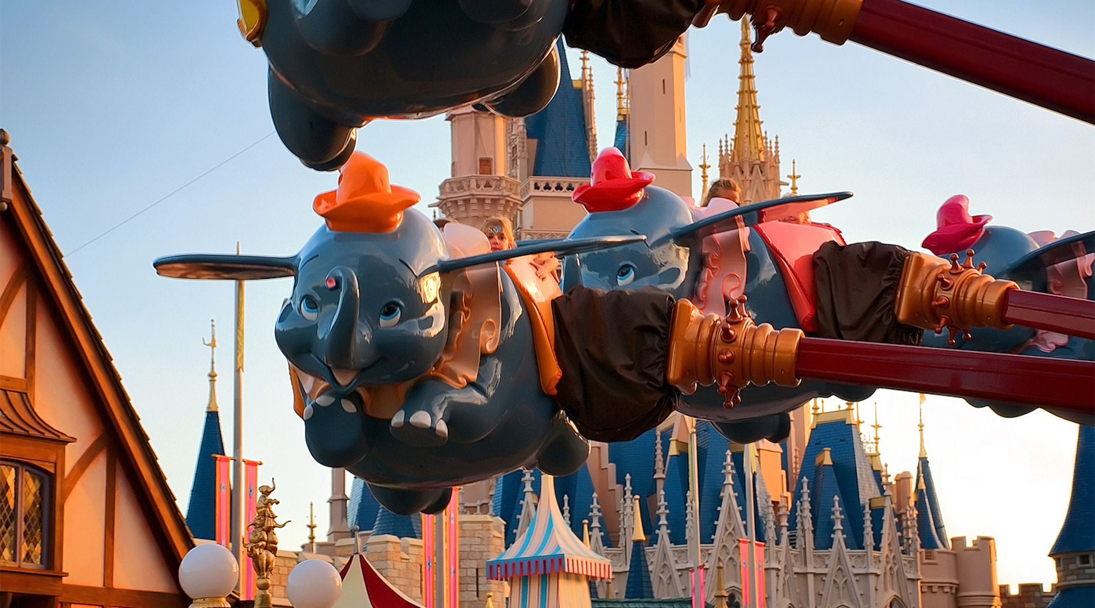 dumbo ride at disney world, great ride for kids who are scared of rides