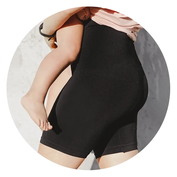 High Waisted Shapewear With Double-layered Crossover Design For Postnatal  Mothers Clothes